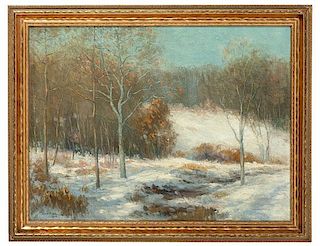 Pennsylvania Impressionist Winter Landscape 