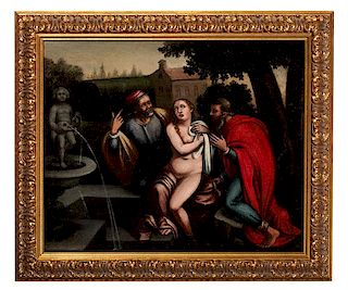 Old Master Style Portrayal of Susanna and the Elders 