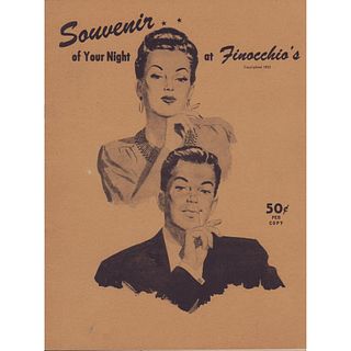 Souvenir Magazine, Finocchio's, Drag Queen Female Impersonators Storybook