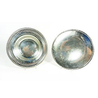 2 Vintage Silver Bowl And Tray
