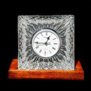 Rare Waterford Crystal Olive Clock, Stand