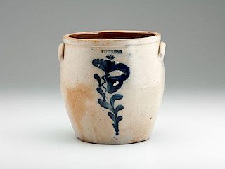 White's Utica Stoneware Jar 