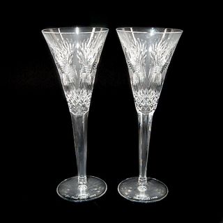 2 Waterford Crystal Fred Curtis Prosperity Toasting Flutes