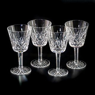 Waterford Crystal Glasses, 4 Lismore Wine Claret Glasses