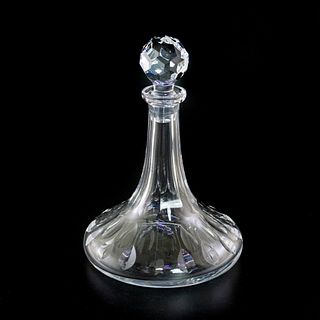 Large Vintage Crystal Decanter With Stopper