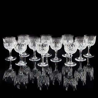 11pc Thomas Webb Normandy Crystal Wine Glasses