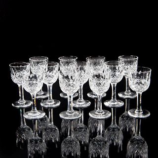 12pc Thomas Webb Normandy Crystal Cordial Glasses