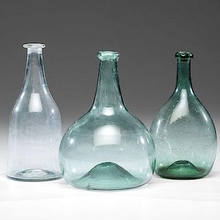 Midwestern Blown Glass Bottles 