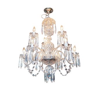 Large Waterford Crystal Cranmore Chandelier B9