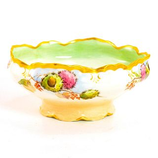 Syracuse China Porcelain Bowl, Thistle Pattern