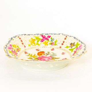 Vintage Prov Saxe E.S. Porcelain Bowl, Floral Design