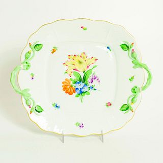 Herend Porcelain Cake Plate, Printemps 430-0-00