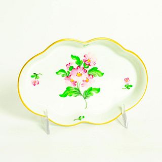 Herend Porcelain Trinket Dish With Floral Design