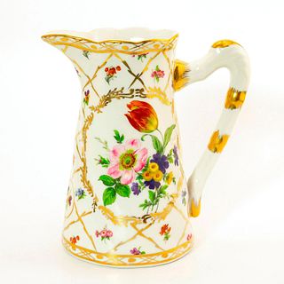Royal Europe Porcelain Pitcher, Floral and Gold Design