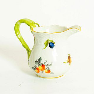 Herend Porcelain Cream Pitcher, Fruit and Flowers Design