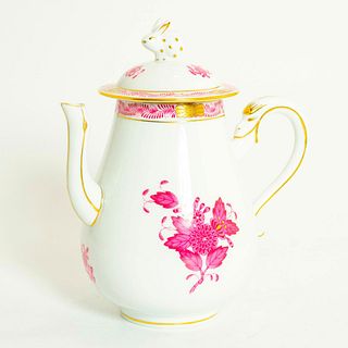 Herend Porcelain Teapot, Apponyi Purpur 3414