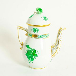 Herend Porcelain Apponyi Green Coffee Pot