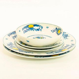 Vista Alegre Ceramic Plates and Bowl, Viana Pattern