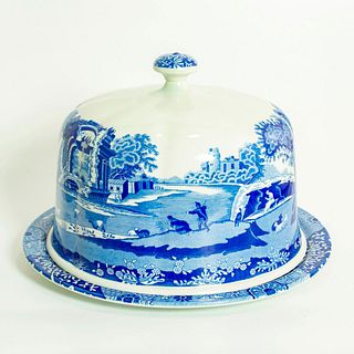 Spode Blue Italian Serving Platter with Dome