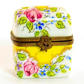 Limoges Peint Main Trinket Box, Perfume Box With Bottles
