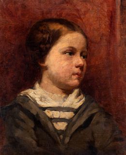 Scuola italiana fine XIX - inizi XX secolo - Portrait of a little girl