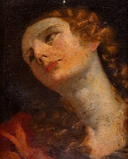 Scuola italiana, secolo XVII - Head of a Young Woman (Magdalene?)