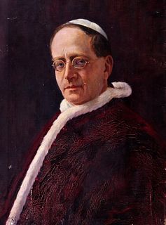 Scuola italiana, secolo XX - Portrait of Pope Pius XI, born Ambrogio Damiano Achille Ratti, pontiff from 1922 to 1939