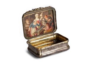 Silver snuffbox, France 18th century
