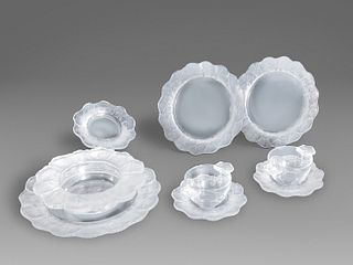 Lalique - Lot of Honfleurs glassware