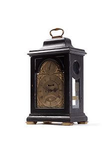 Ebonized wood clock