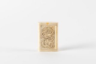 Ivory snuffbox, Japan Meiji period