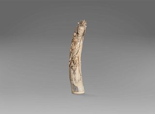 Ivory sculpture depicting a female figure, China, early 20th century