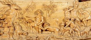 Ivory plaque depicting Diana and Actaeon, Germany 17th - 18th centuries