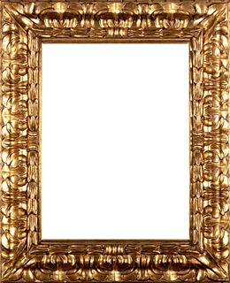 Bolognese frame gilded and carved in racemes