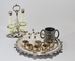 Group of 18 Vintage and Antique Silver Plate Items