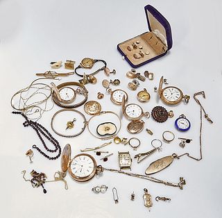 Group of Gold-Plated Jewelry Pieces