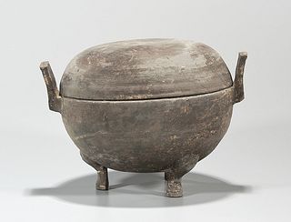 Chinese Han-Style Pottery Tripod Ding