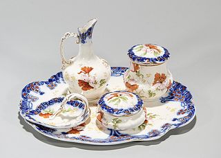 Group of Five Antique English Porcelains
