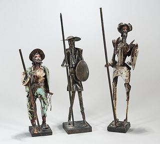 Group of Three Papier Mache Figures