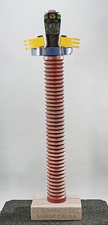 Contemporary Metal Assemblage Column