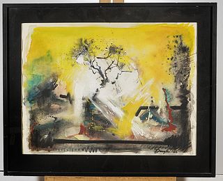 Abstract Watercolor Painting by Douglas