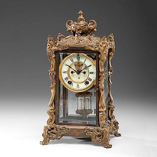 Ansonia Crystal Regulator Mantel Clock 