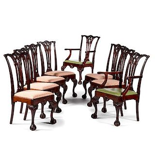 Chippendale-style Dining Chairs in the Philadelphia Taste 