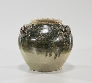 Korean Crackle Glazed Ceramic Jar
