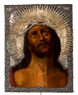Portrait of Christ Wearing a Crown of Thorns 