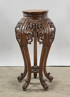 Chinese Carved Wood Stand