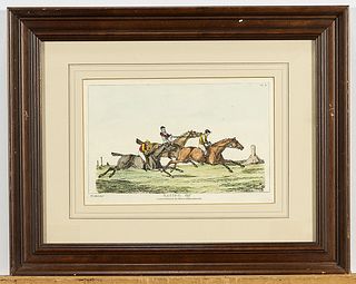Group of Five English Colored Engravings