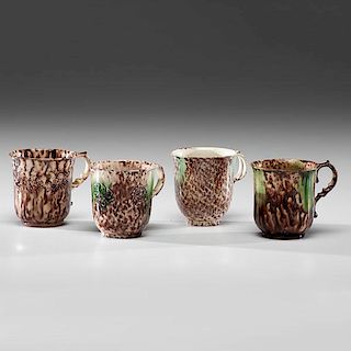 Staffordshire Flint Enamel Coffee Cups 