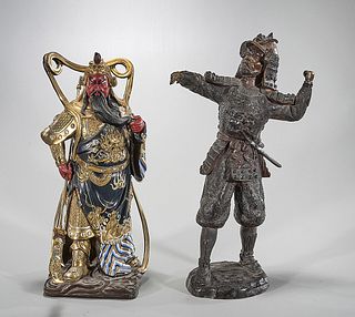 Two Asian Metal Figures