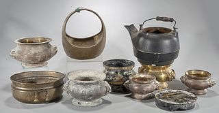 Group of Various Metalwork Containers